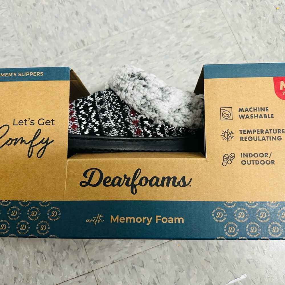 Dearfoams Women's Slippers with Memory Foam